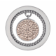 Nikki Lissoni Fashionable Dangle Silver Plate 33mm Coin